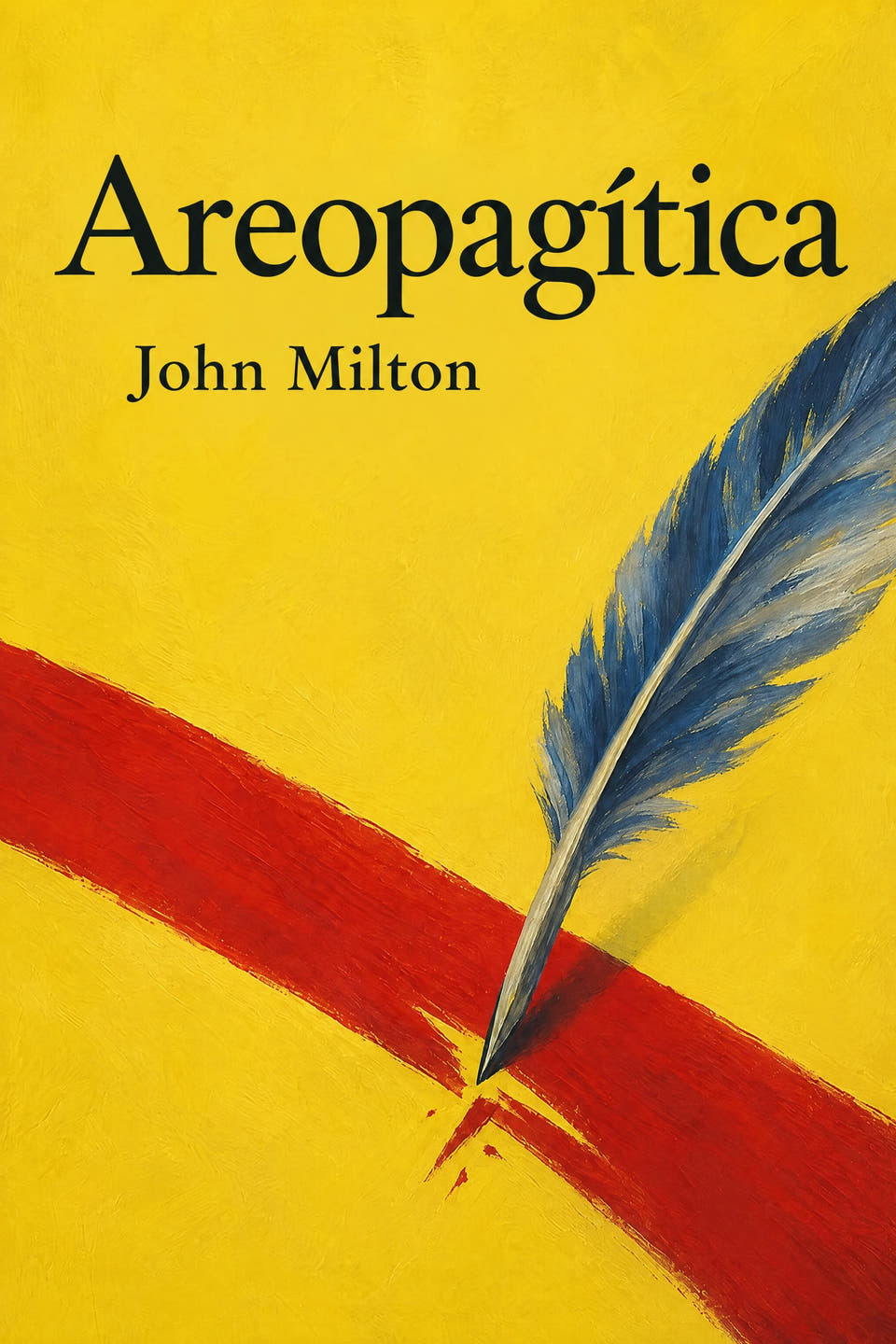Areopagítica by John Milton, the cover
