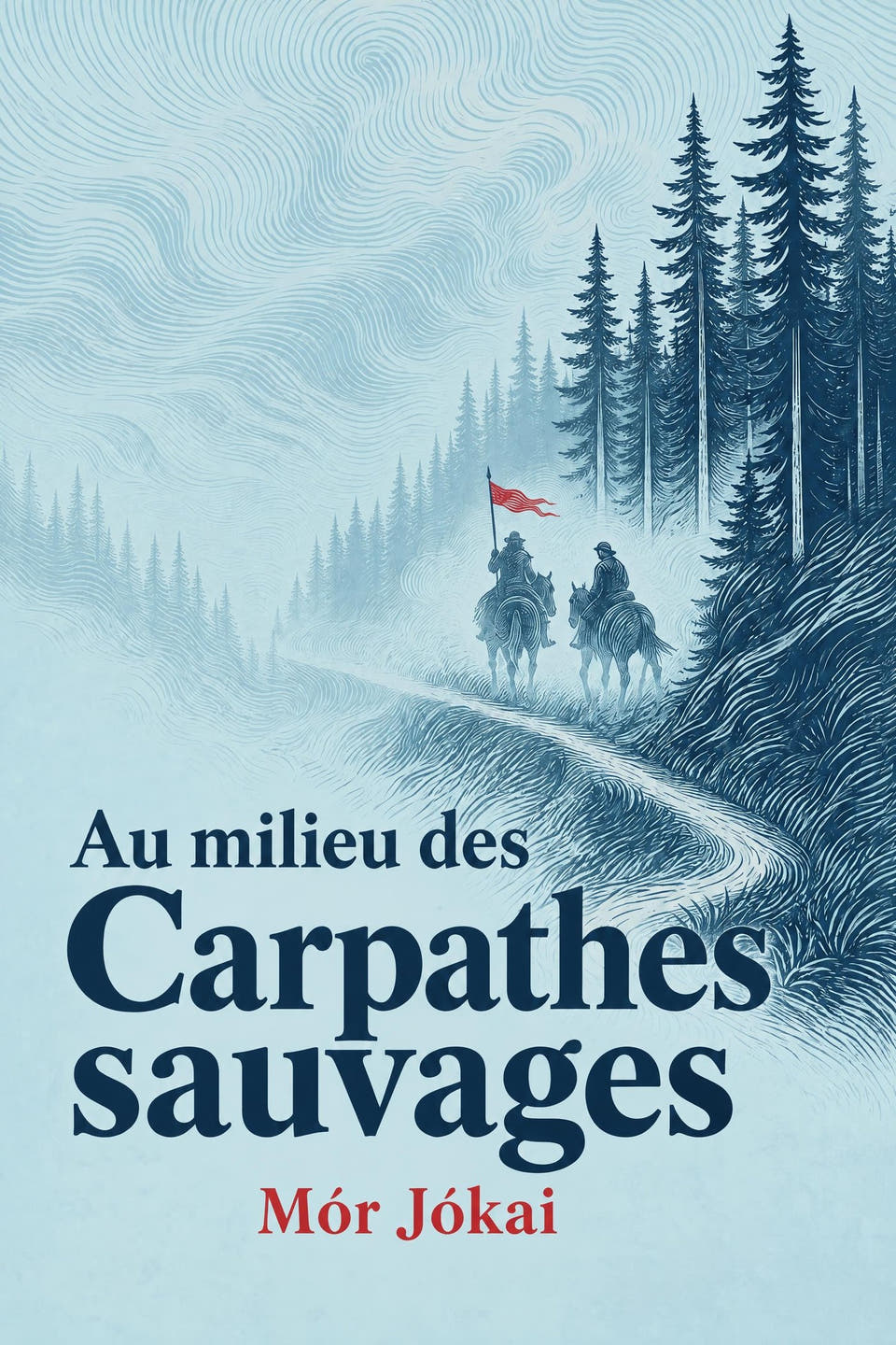 Au milieu des Carpathes sauvages by Mór Jókai, the cover