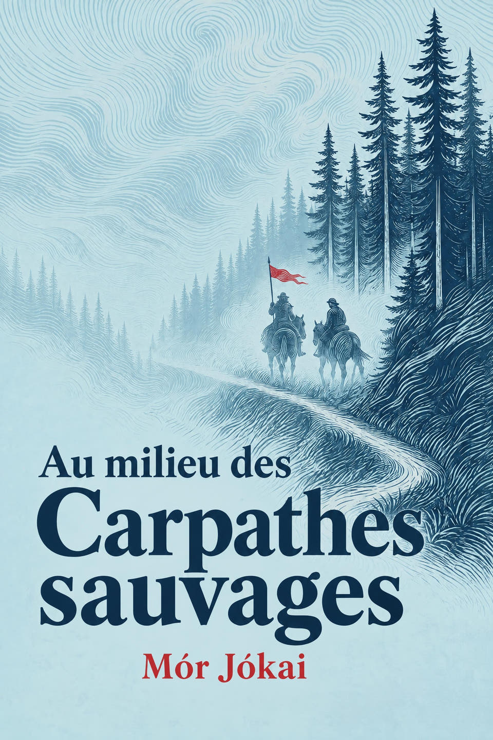 Au milieu des Carpathes sauvages by Mór Jókai, the cover