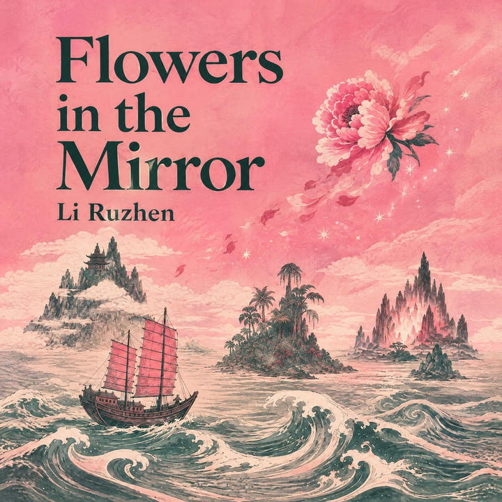 Fleurs dans le miroir, the audiobook cover