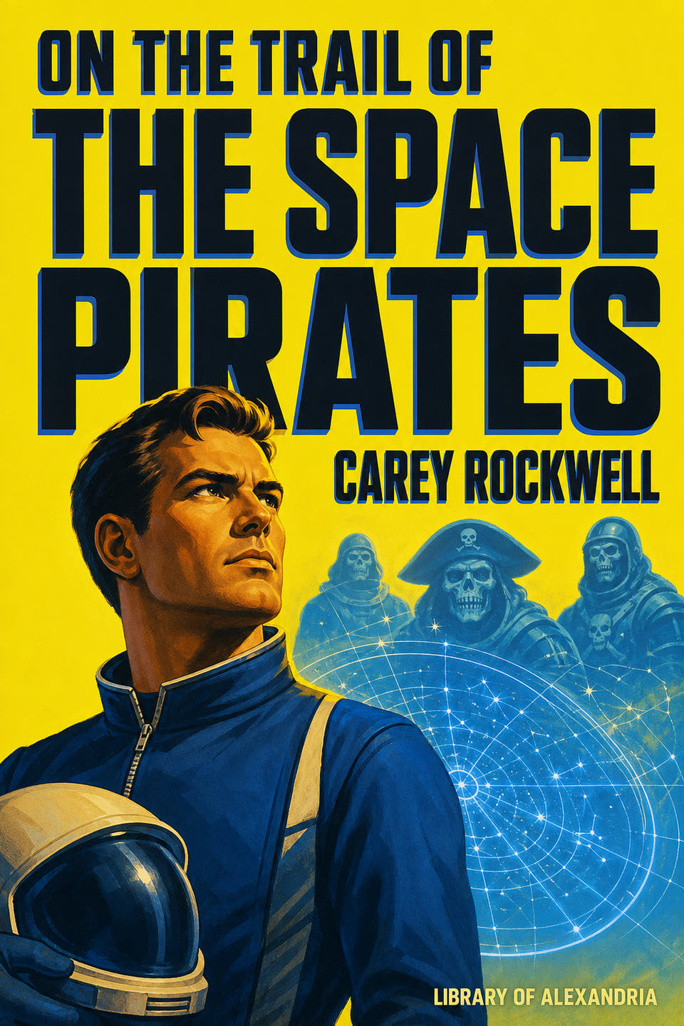 On the Trail of the Space Pirates by Carey Rockwell, the cover