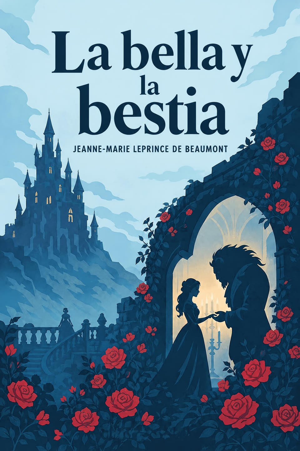 La bella y la bestia by Jeanne-Marie Leprince de Beaumont, the cover