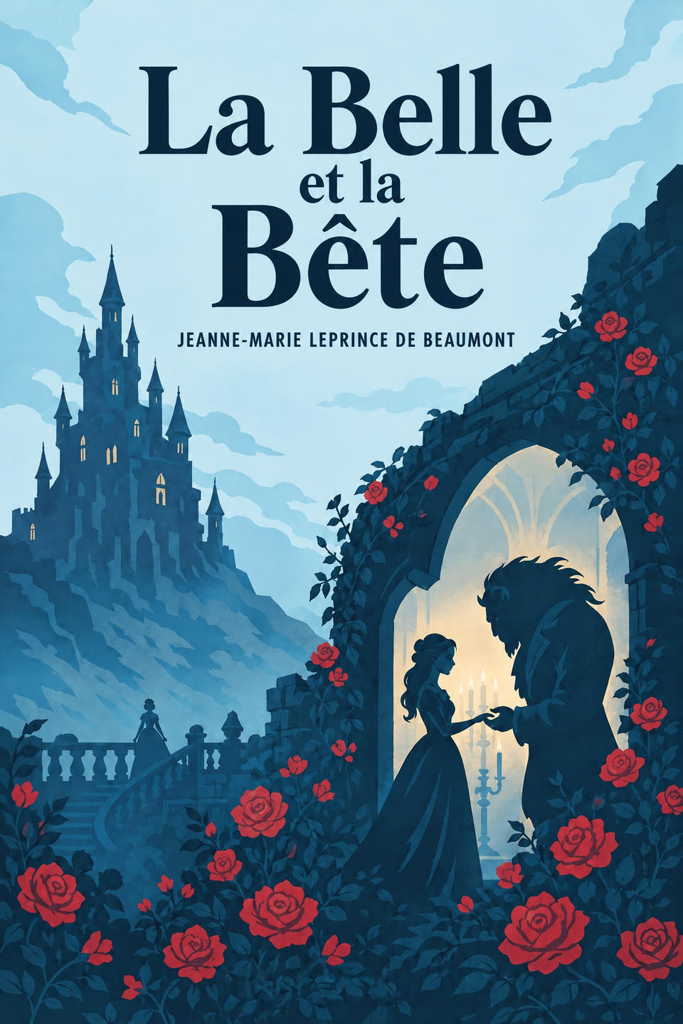 La Belle et la Bête by Jeanne-Marie Leprince de Beaumont, the cover