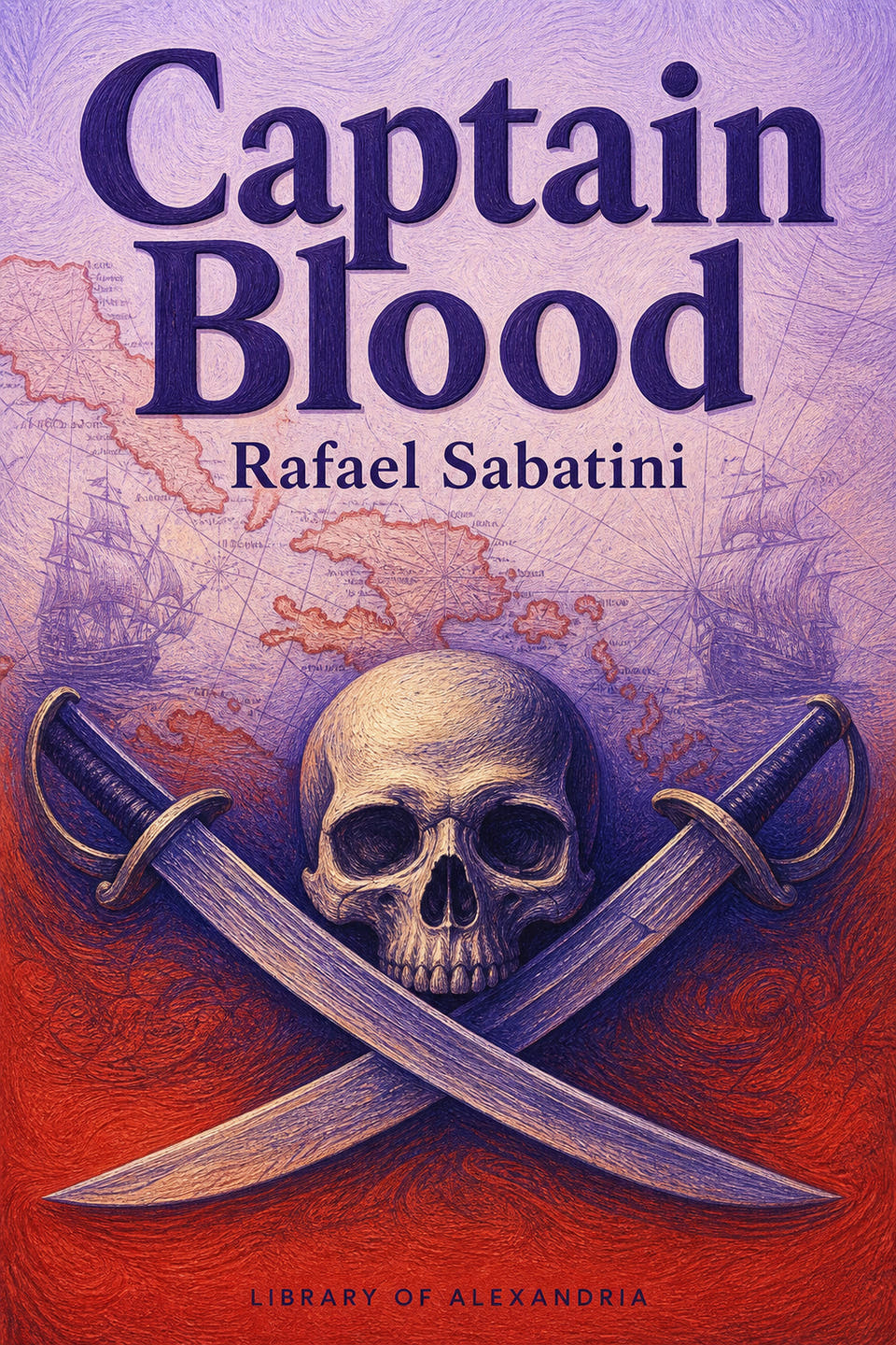 Captain Blood by Rafael Sabatini, the cover