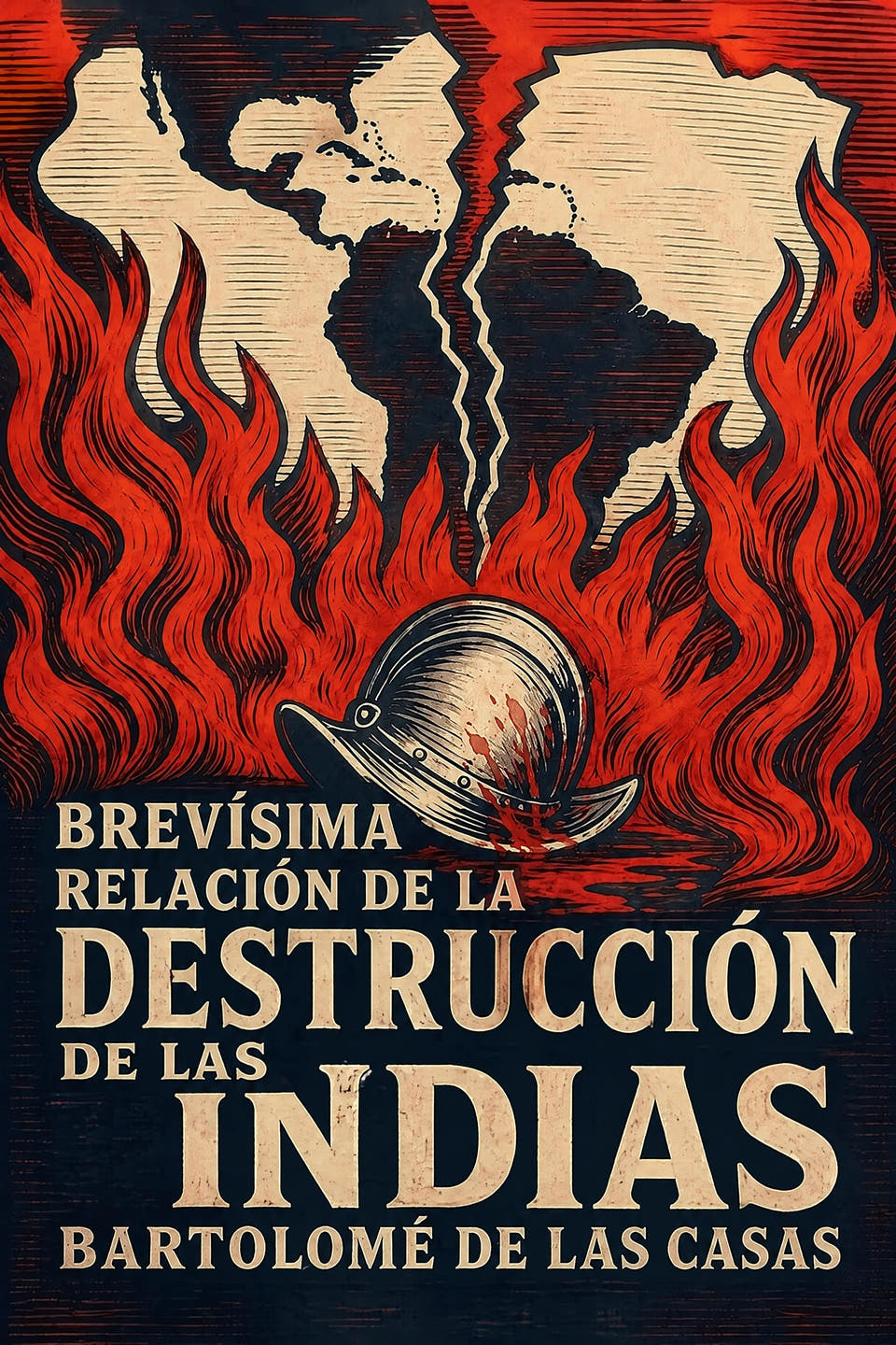 Brevísima relación de la destrucción de las Indias by Bartolomé de las Casas, the cover