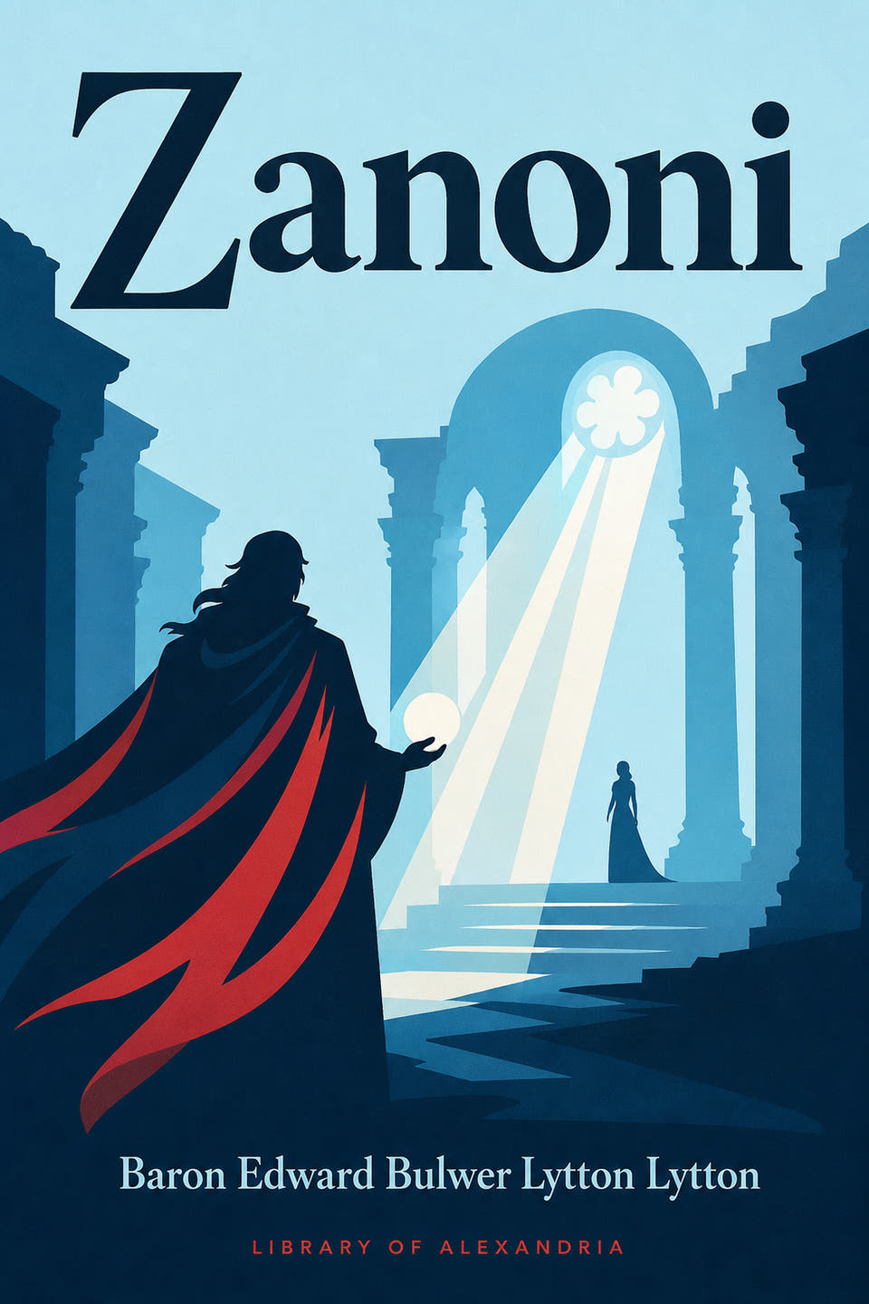 Zanoni by Edward Bulwer-Lytton, the cover