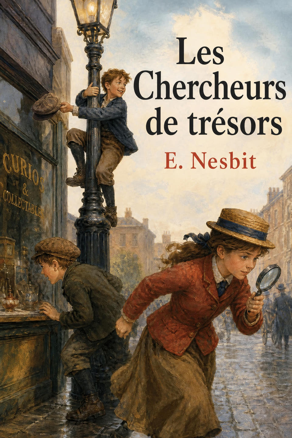 Les Chercheurs de trésors by E. Nesbit, the cover