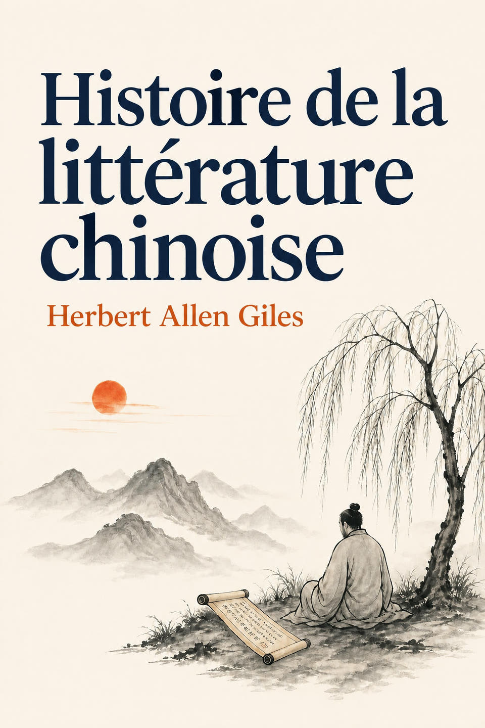 Histoire de la littérature chinoise by Herbert Allen Giles, the cover