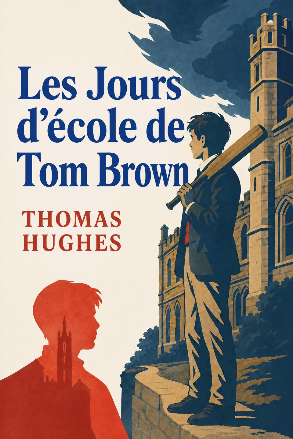 Les Jours d’école de Tom Brown by Thomas Hughes, the cover