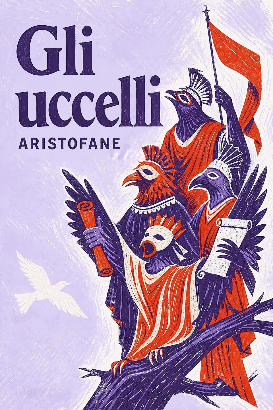 Gli uccelli by Aristofane, the cover