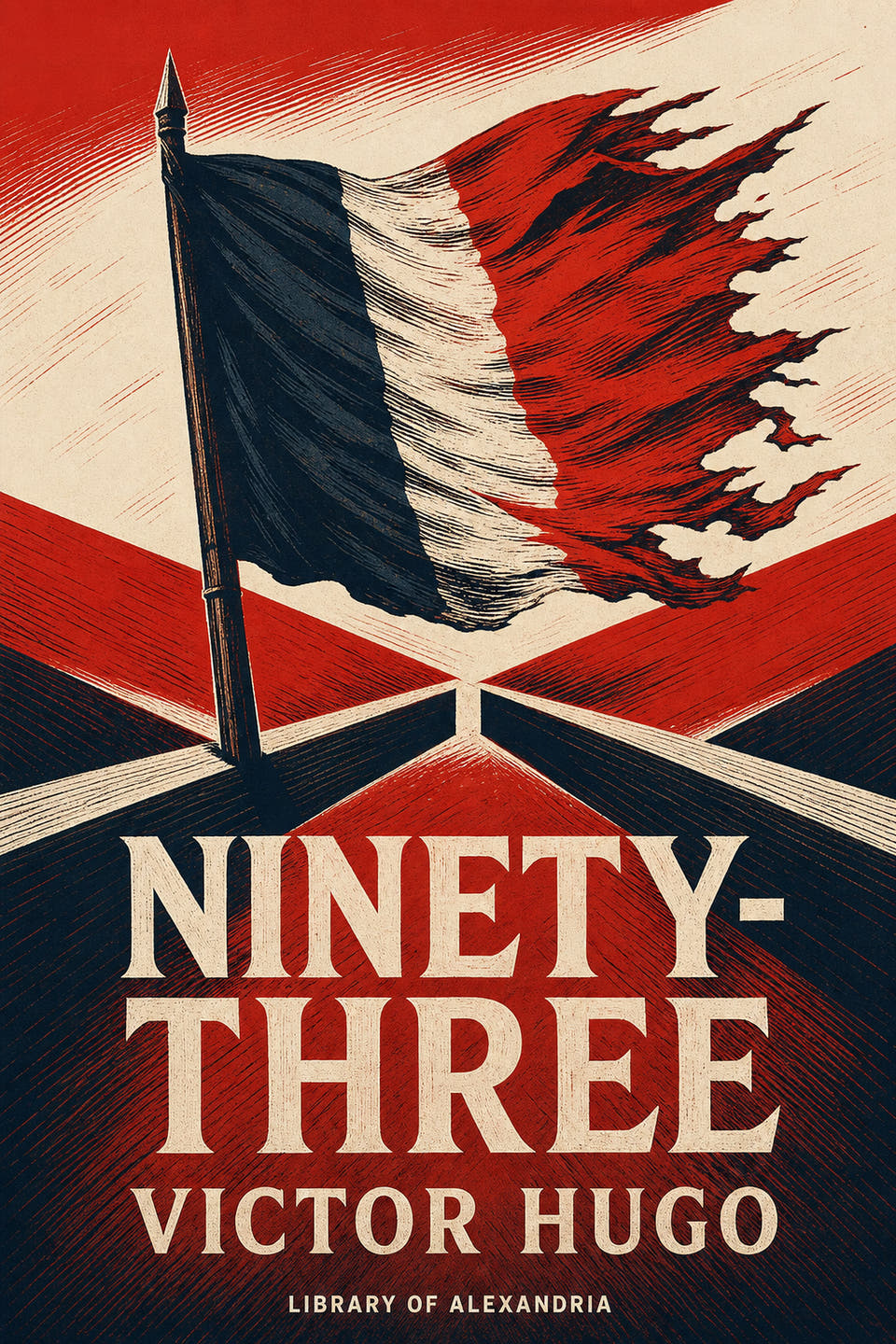 Ninety-Three by Victor Hugo, the cover