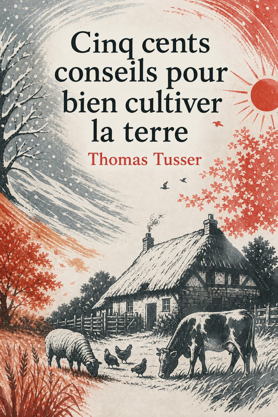 Cinq cents conseils pour bien cultiver la terre by Thomas Tusser, the cover