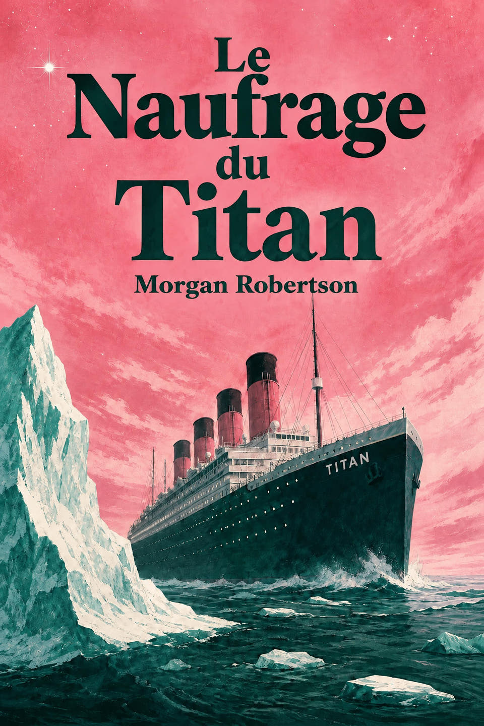 Le Naufrage du Titan by Morgan Robertson, the cover