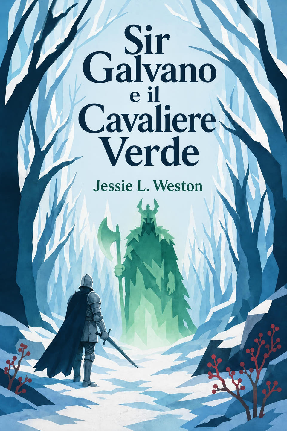 Sir Galvano e il Cavaliere Verde by Jessie L. Weston, the cover