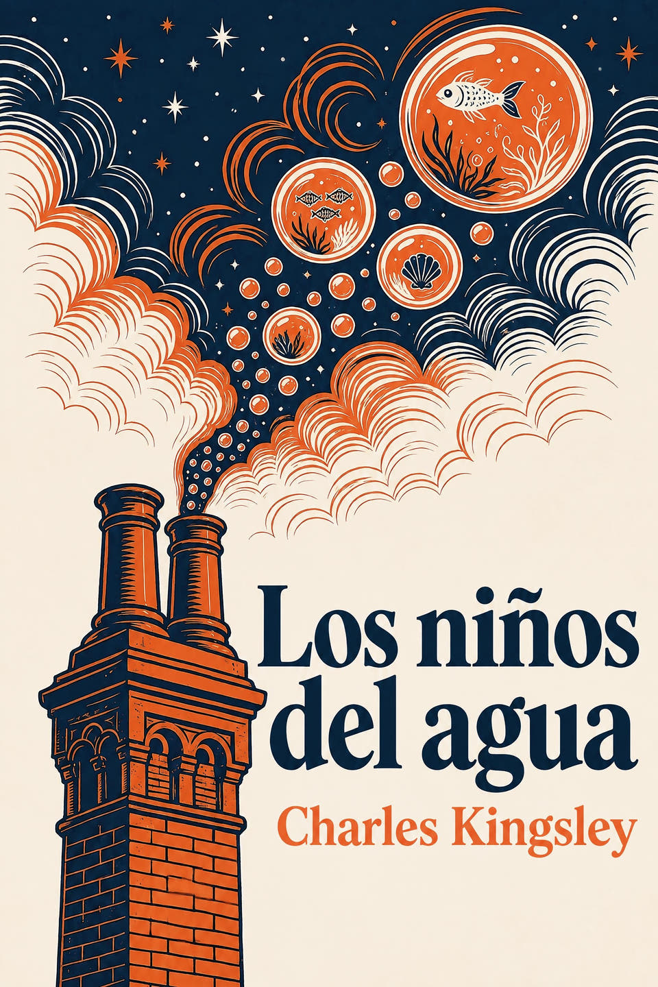 Los niños del agua by Charles Kingsley, the cover