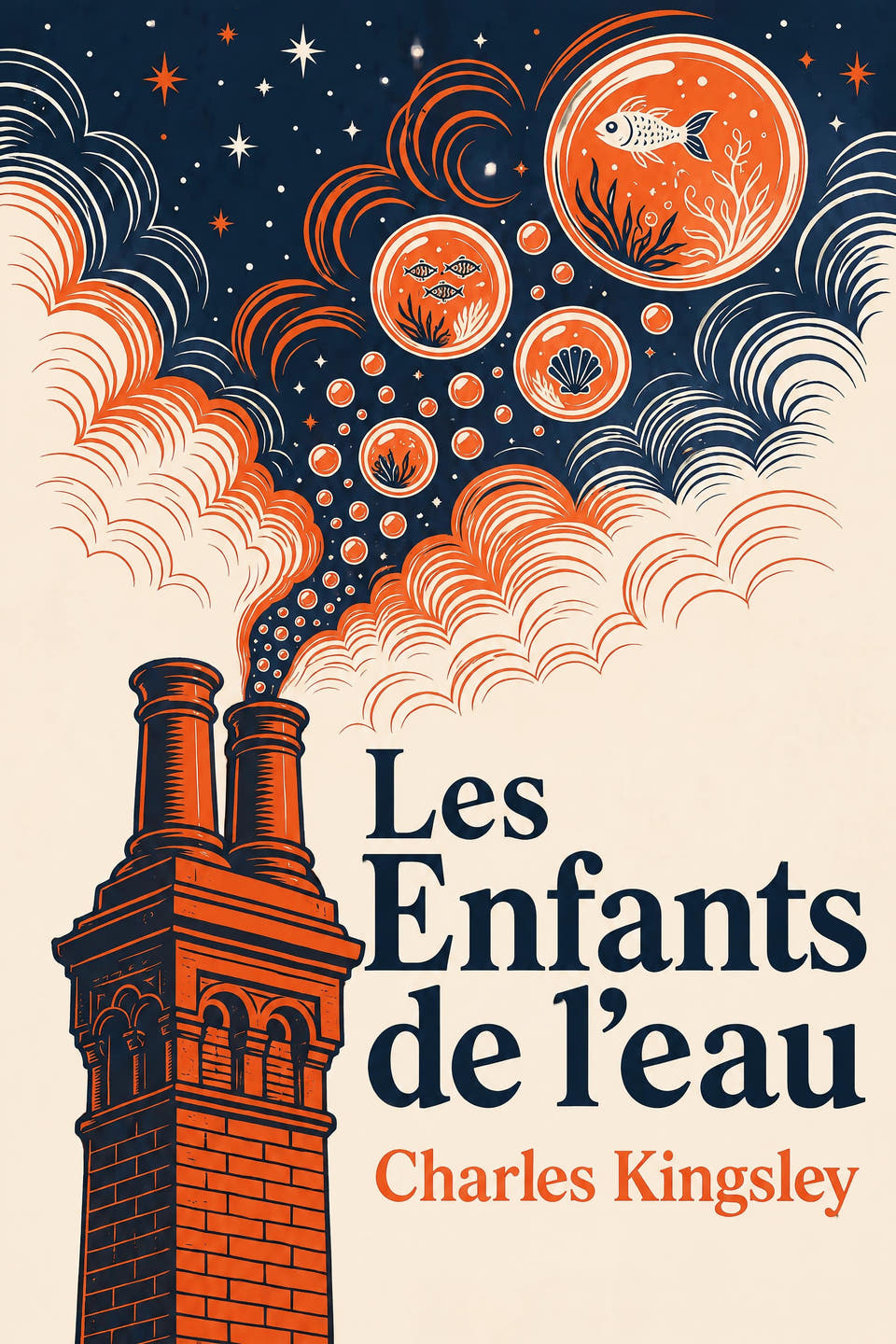 Les Enfants de l’eau by Charles Kingsley, the cover