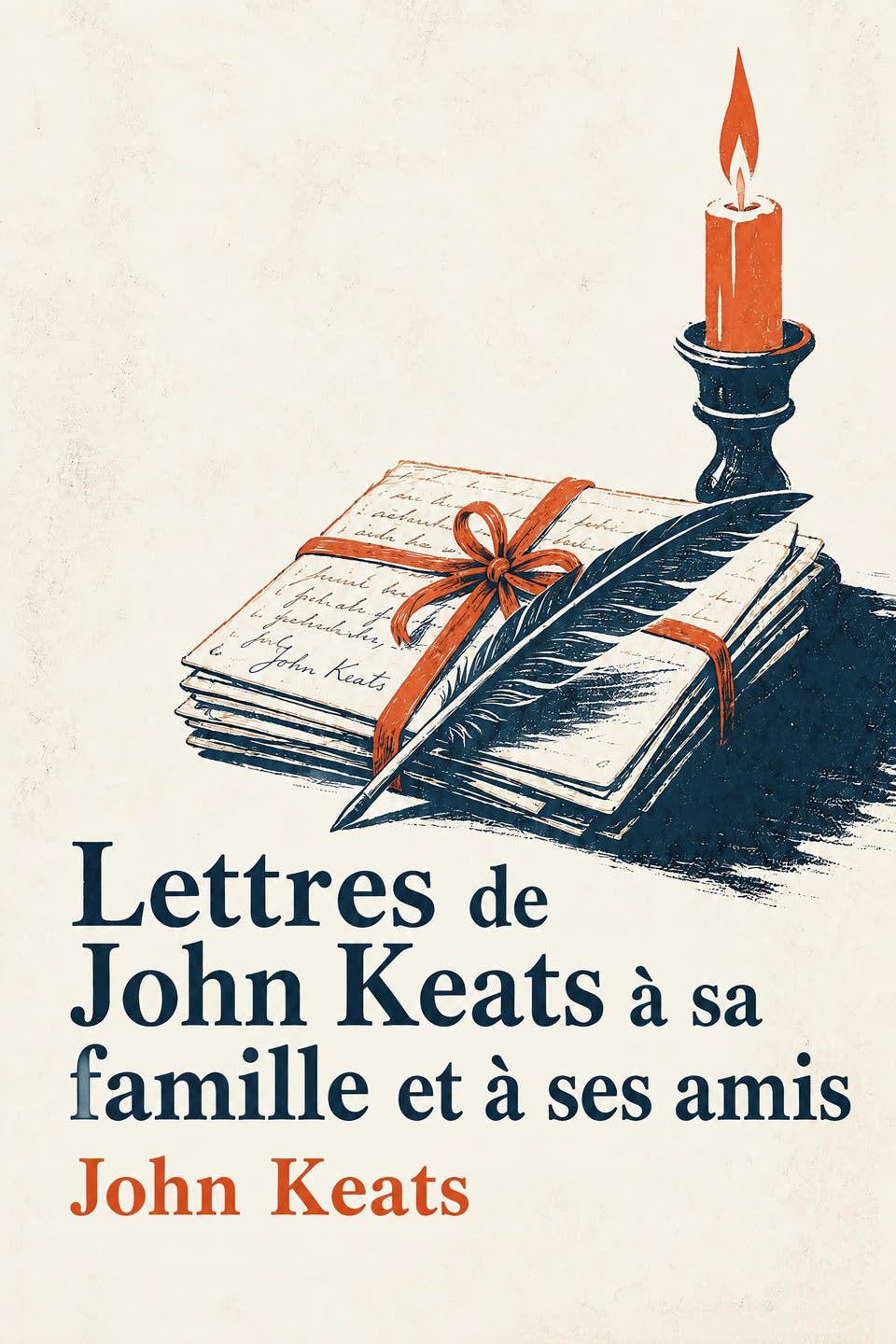 Lettres de John Keats à sa famille et à ses amis by John Keats, the cover