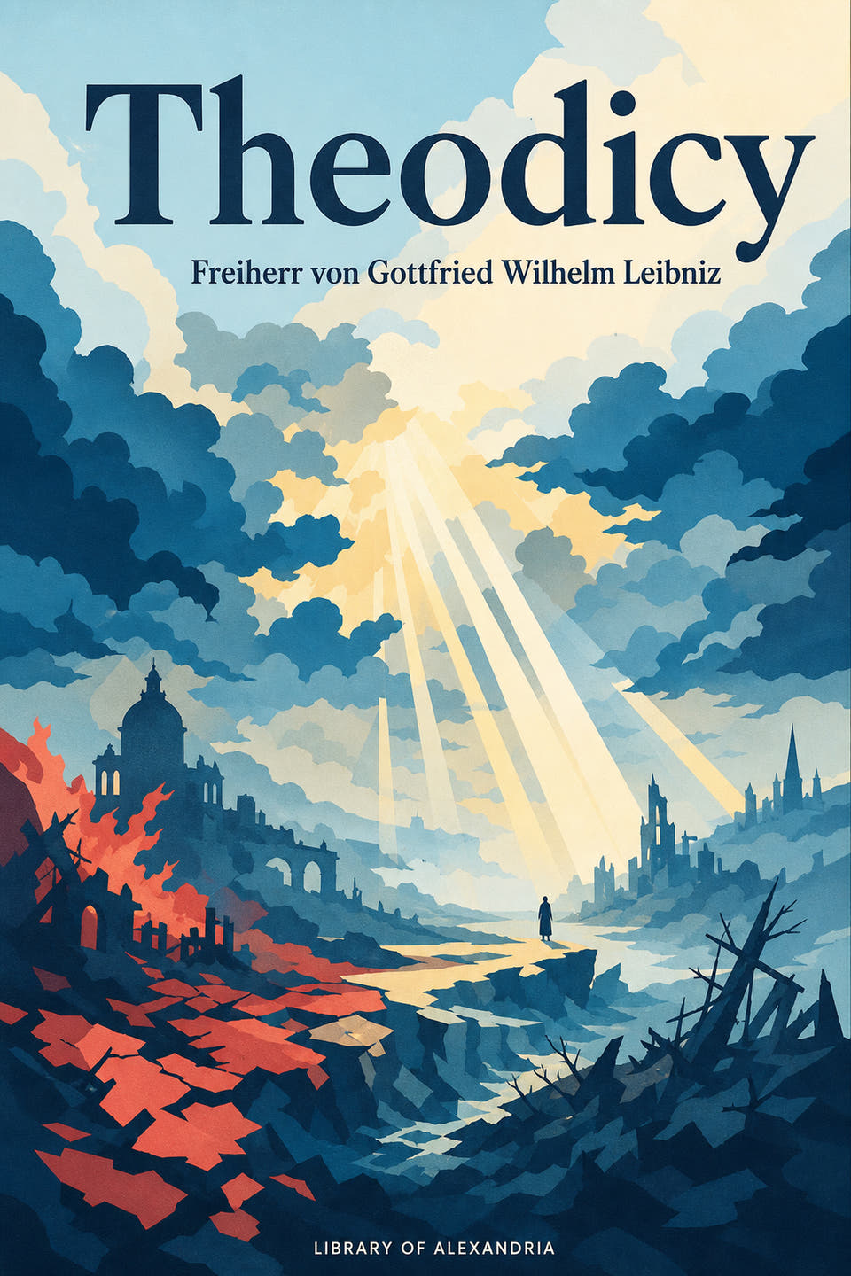 Theodicy by Gottfried Wilhelm Leibniz, the cover