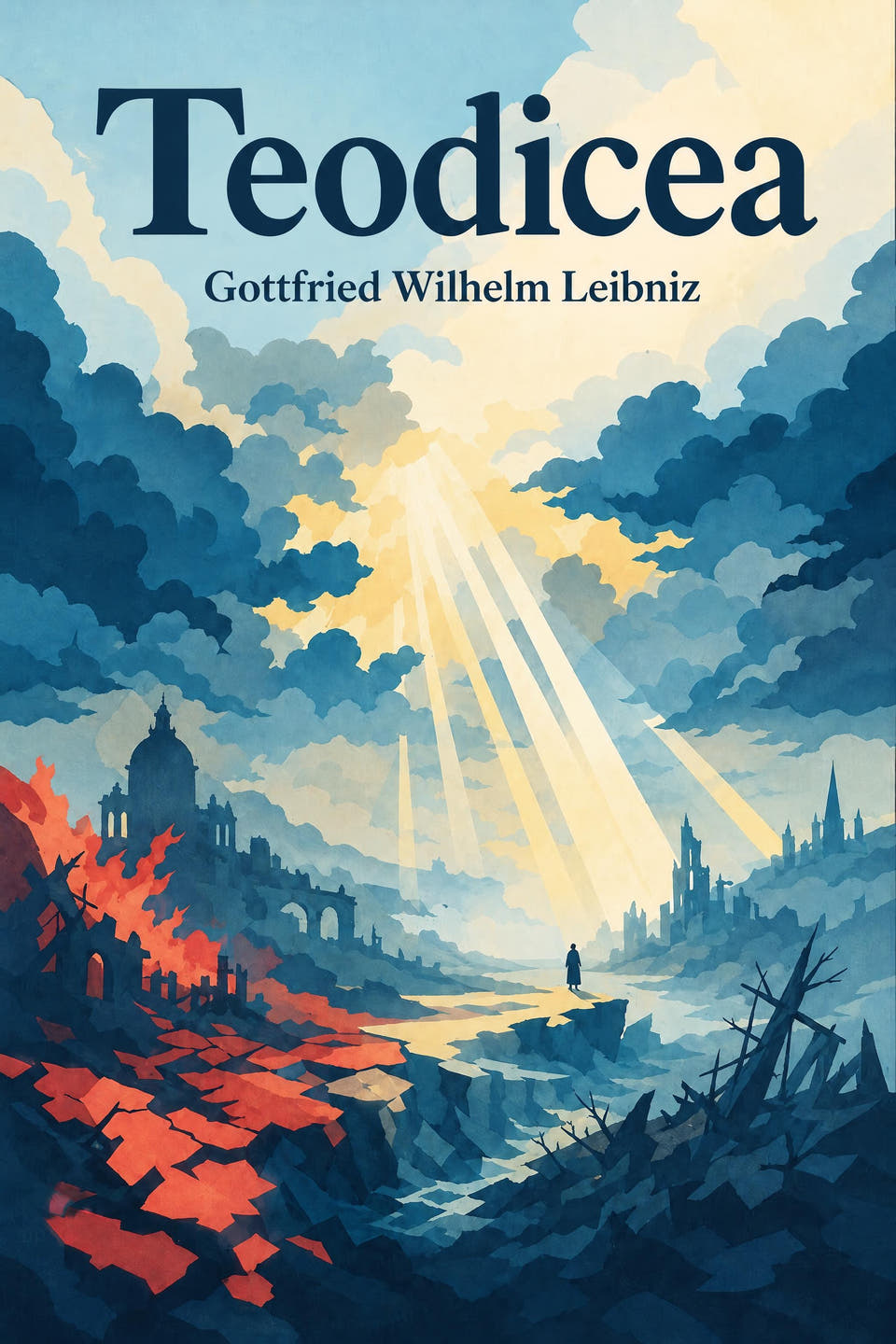 Teodicea by Gottfried Wilhelm Leibniz, the cover