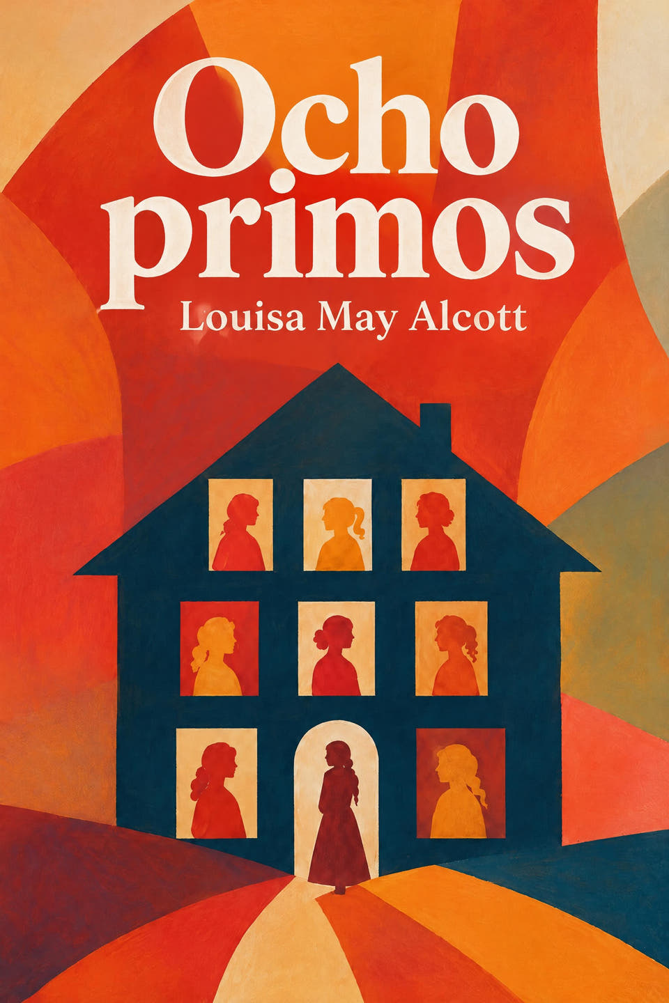 Ocho primos by Louisa May Alcott, the cover