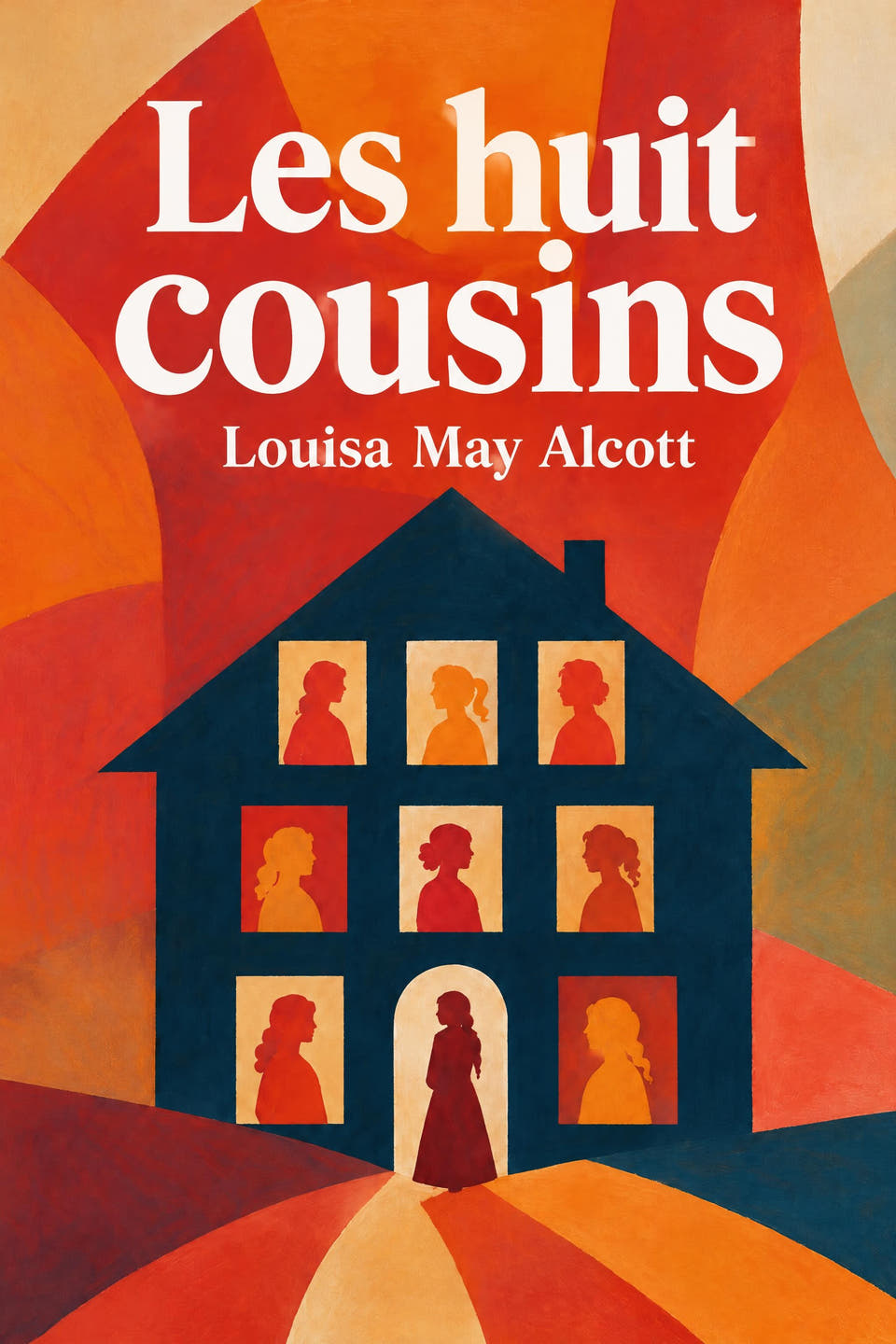 Les huit cousins by Louisa May Alcott, the cover