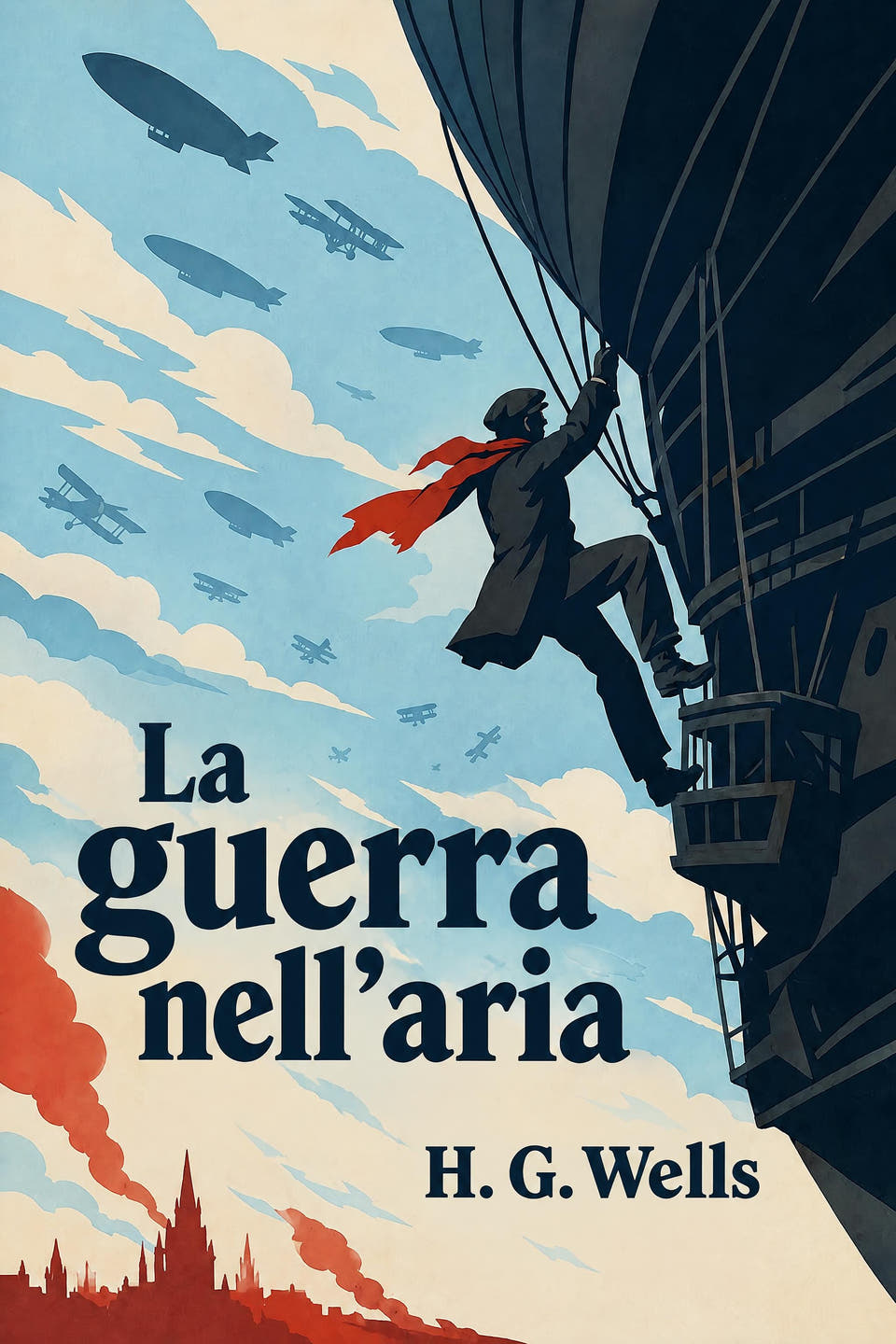 La guerra nell’aria by H. G. Wells, the cover