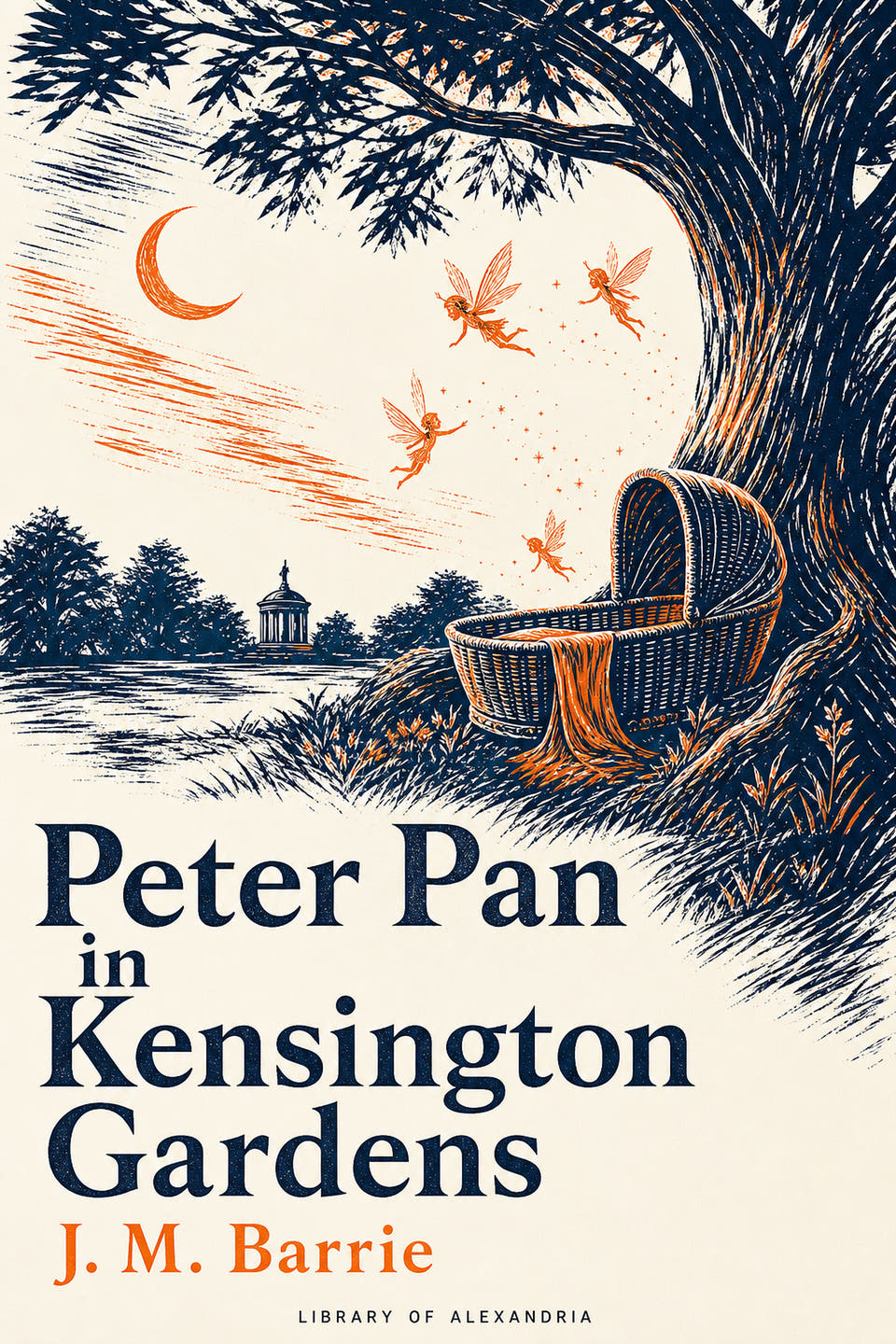 Peter Pan in Kensington Gardens by J. M. Barrie, the cover