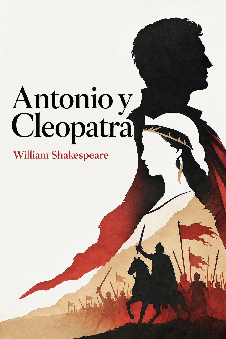 Antonio y Cleopatra by William Shakespeare, the cover