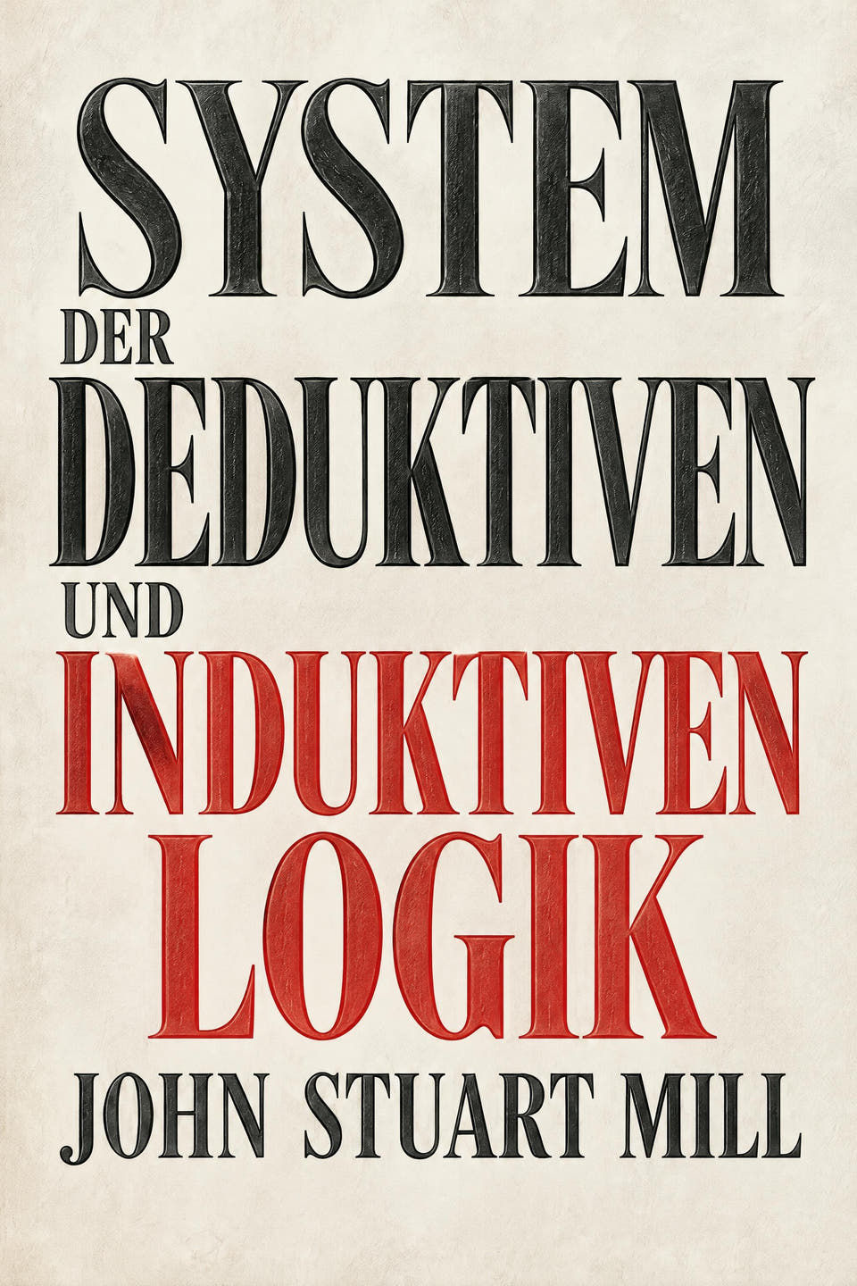 System der deduktiven und induktiven Logik by John Stuart Mill, the cover