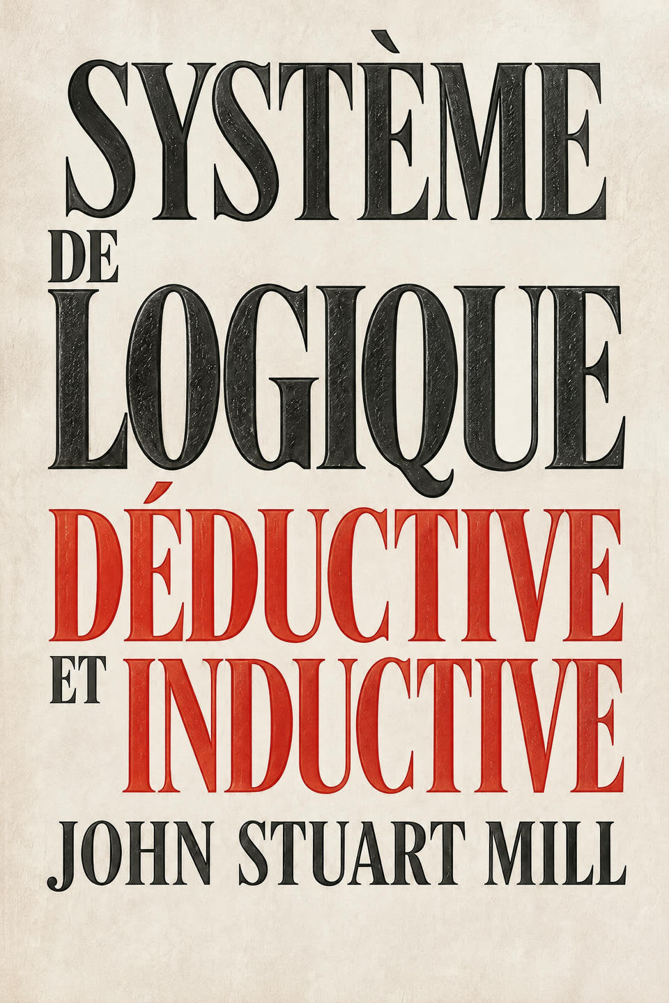 Système de logique déductive et inductive by John Stuart Mill, the cover