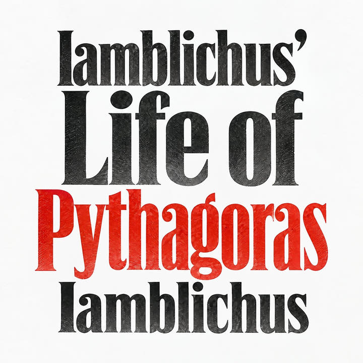 Iamblichus' Life of Pythagoras, the audiobook cover