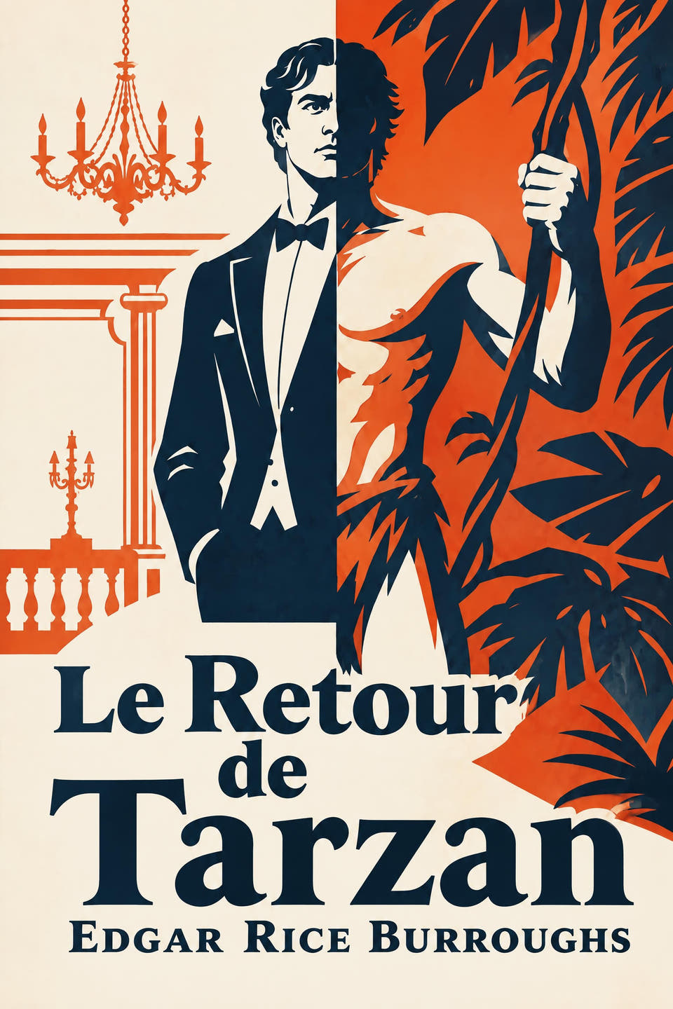 Le Retour de Tarzan by Edgar Rice Burroughs, the cover