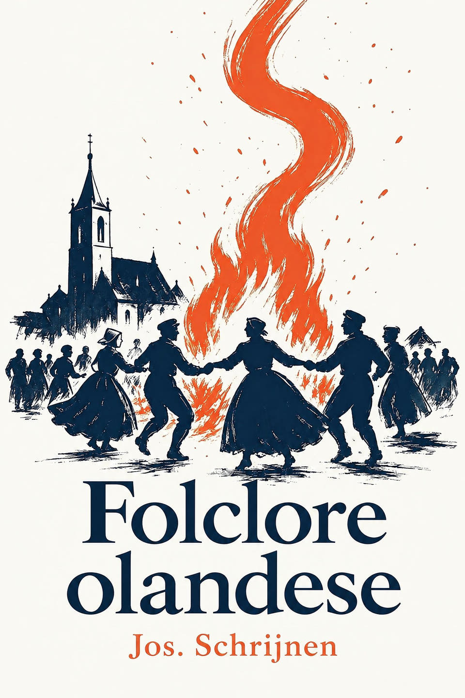 Folclore olandese by Jos. Schrijnen, the cover