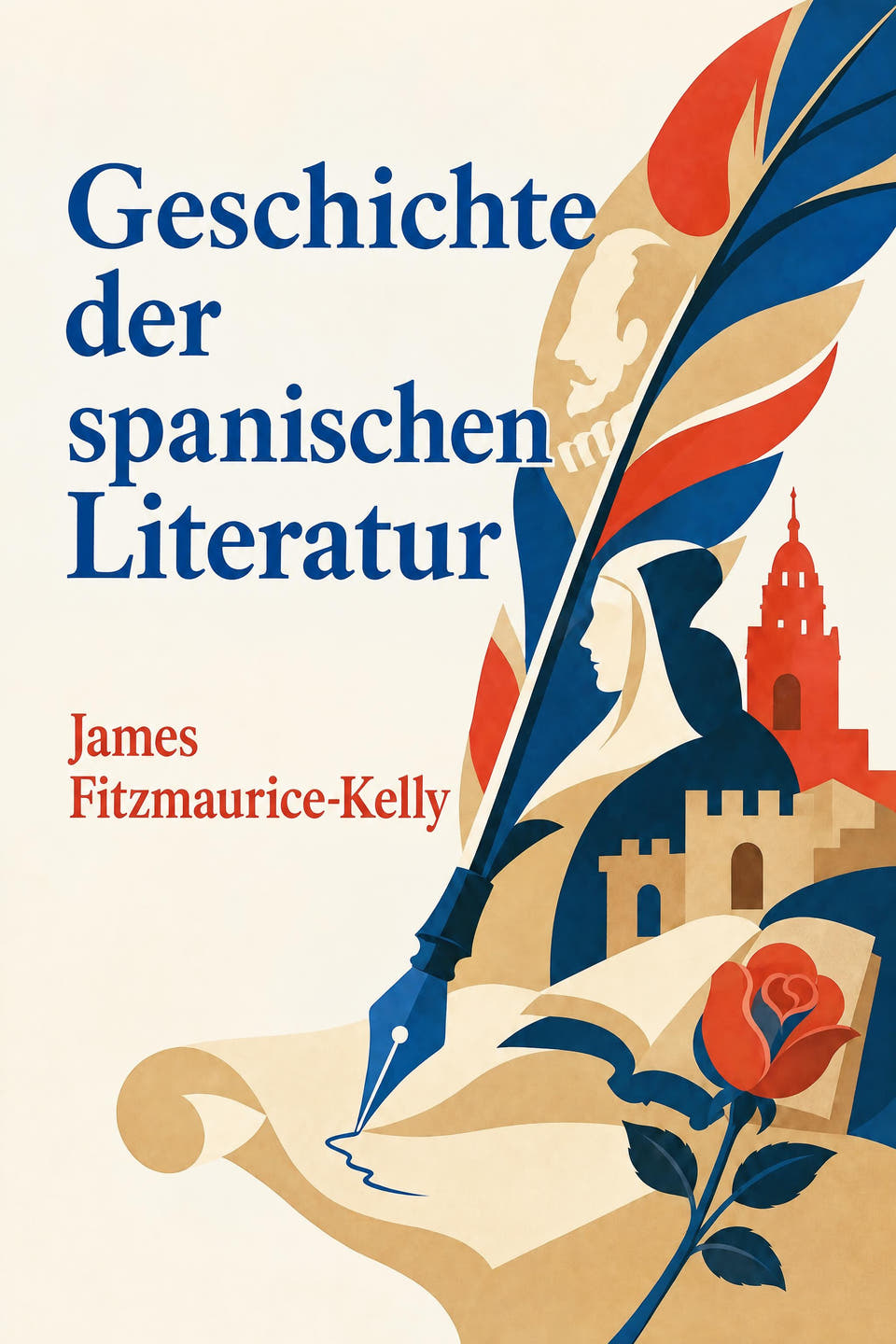 Geschichte der spanischen Literatur by James Fitzmaurice-Kelly, the cover