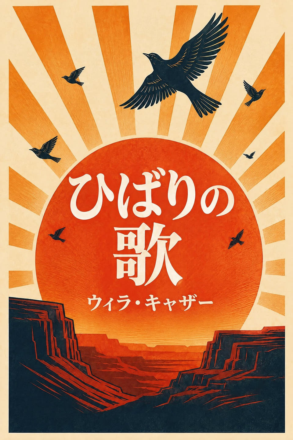 ウィラ・キャザー著『ひばりの歌』の表紙