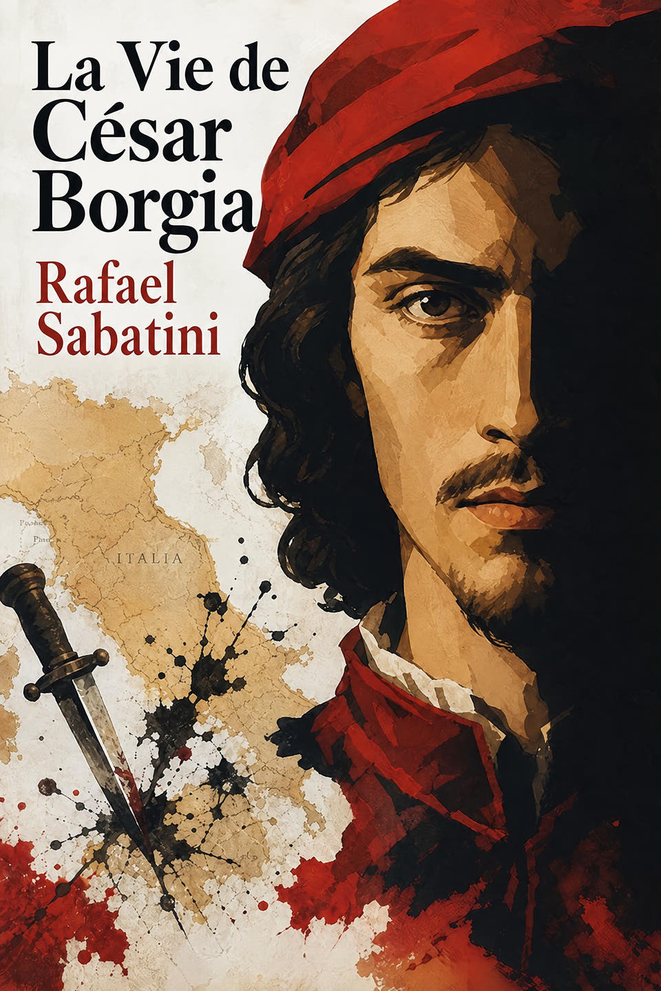 La Vie de César Borgia by Rafael Sabatini, the cover