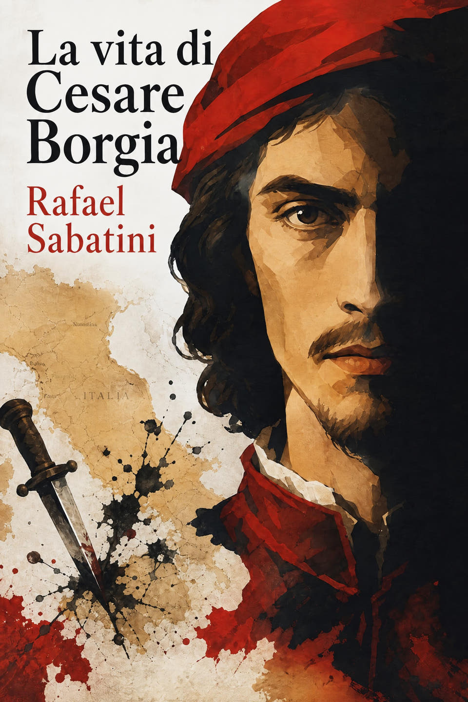 La vita di Cesare Borgia by Rafael Sabatini, the cover