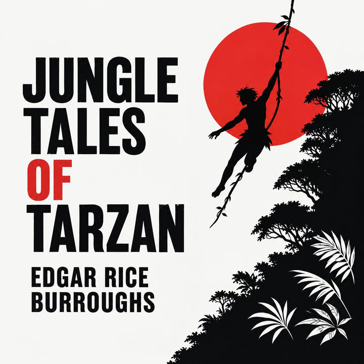 Cuentos de la selva de Tarzán, the audiobook cover