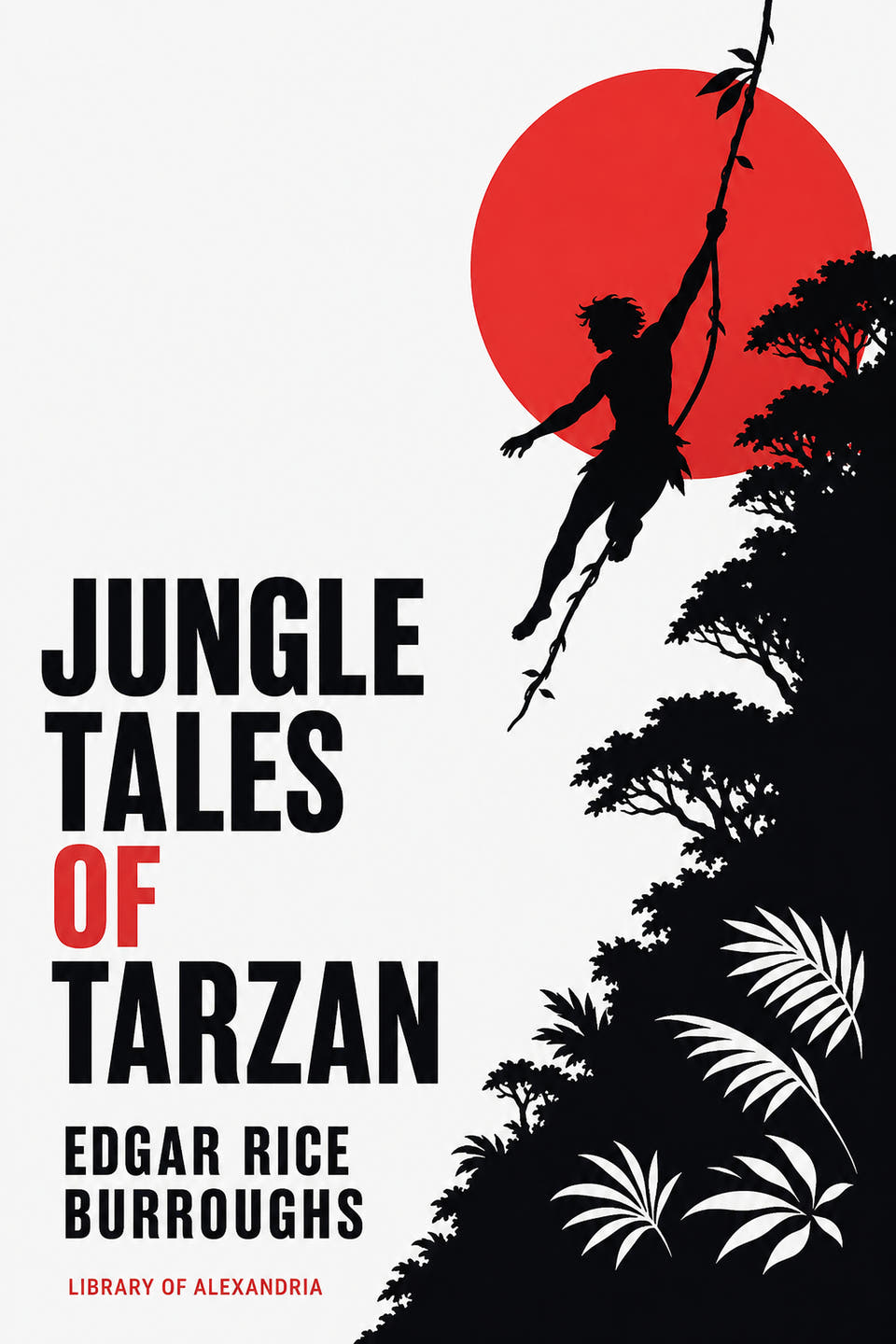 Jungle Tales of Tarzan by Edgar Rice Burroughs, the cover