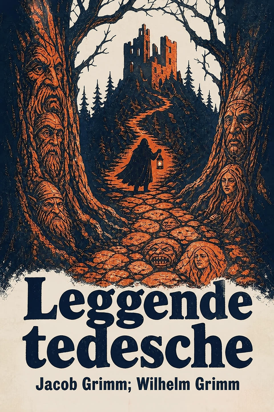 Leggende tedesche by Jacob Grimm; Wilhelm Grimm, the cover