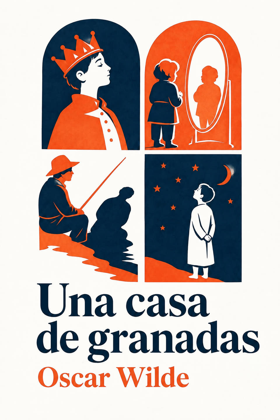 Una casa de granadas by Oscar Wilde, the cover