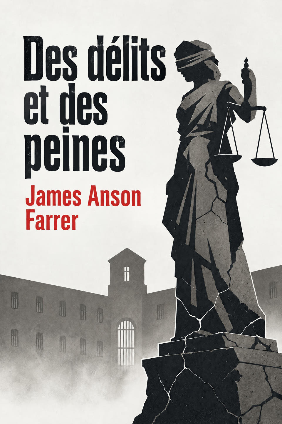 Des délits et des peines by James Anson Farrer, the cover