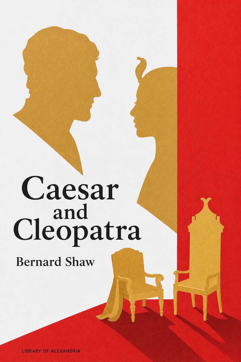 Caesar and Cleopatra by Bernard Shaw, the cover