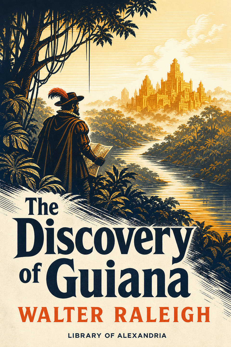 The Discovery of Guiana by Walter Raleigh, the cover