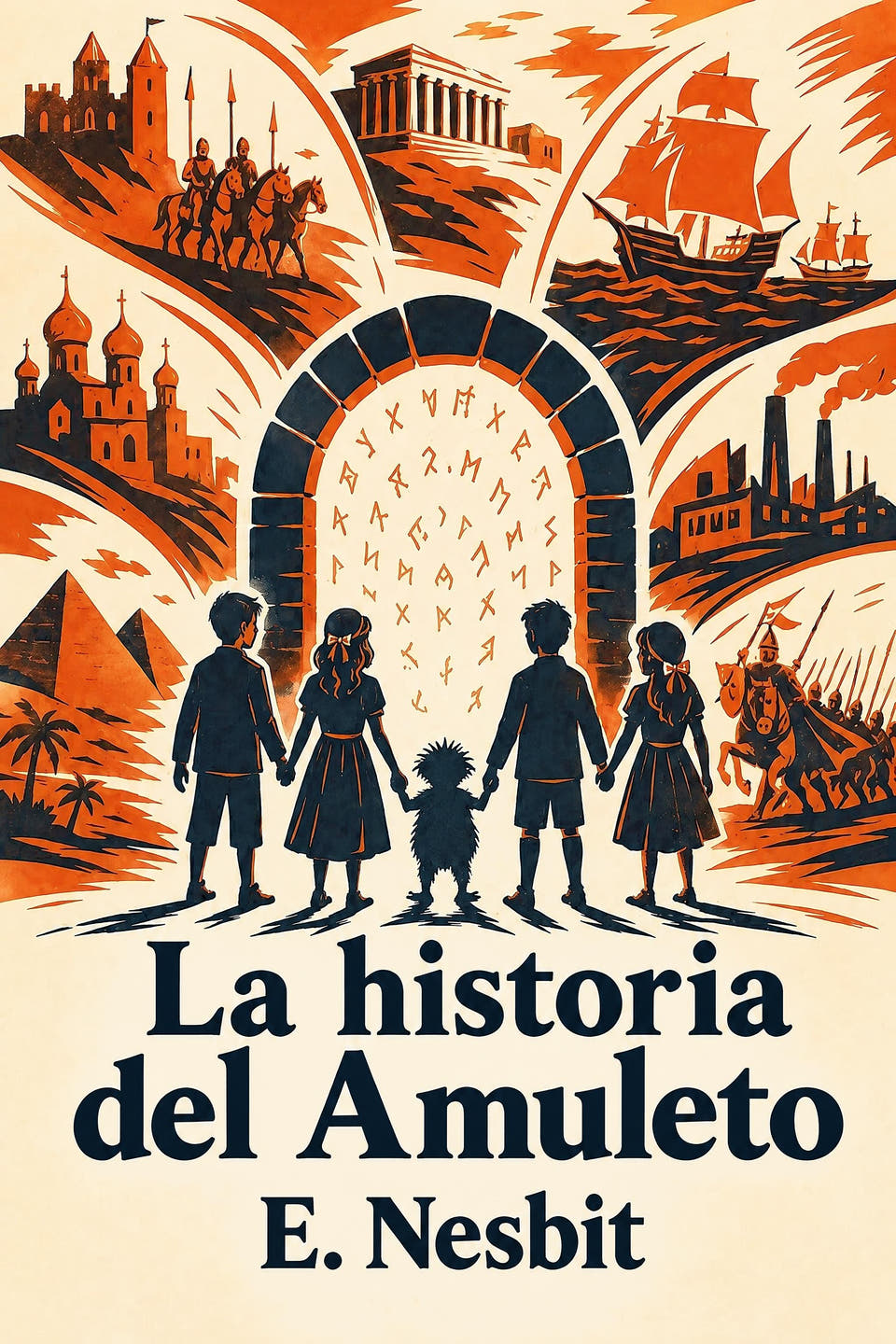 La historia del Amuleto by E. Nesbit, the cover