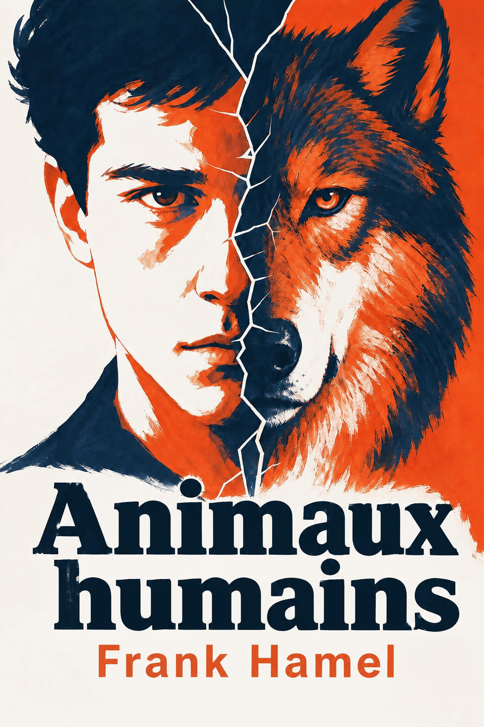 Animaux humains by Frank Hamel, the cover