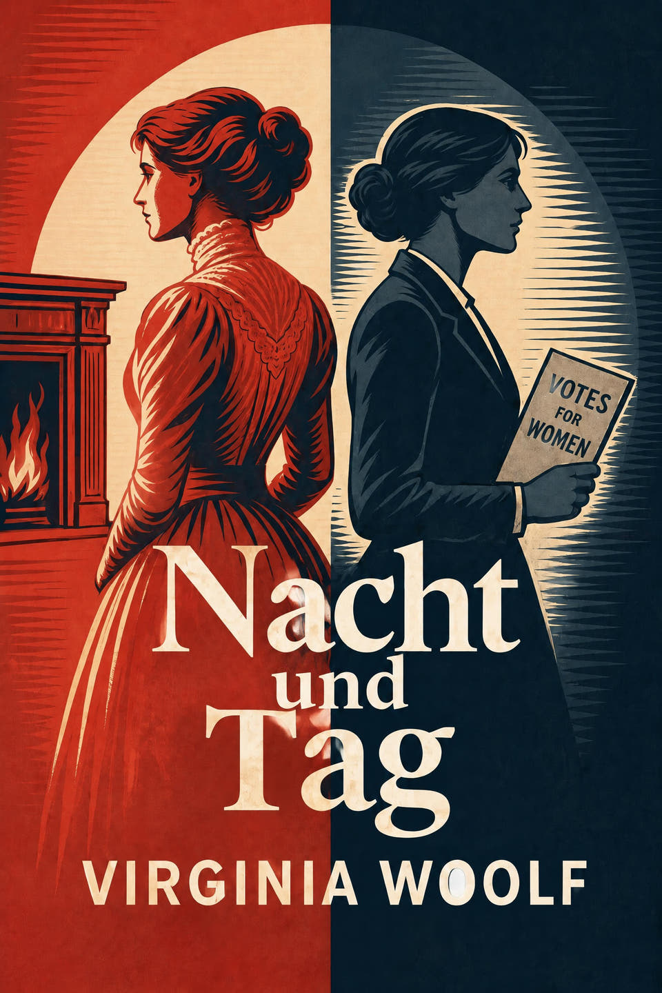 Nacht und Tag by Virginia Woolf, the cover