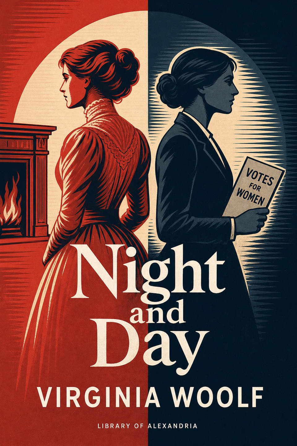 Night and Day by Virginia Woolf, the cover