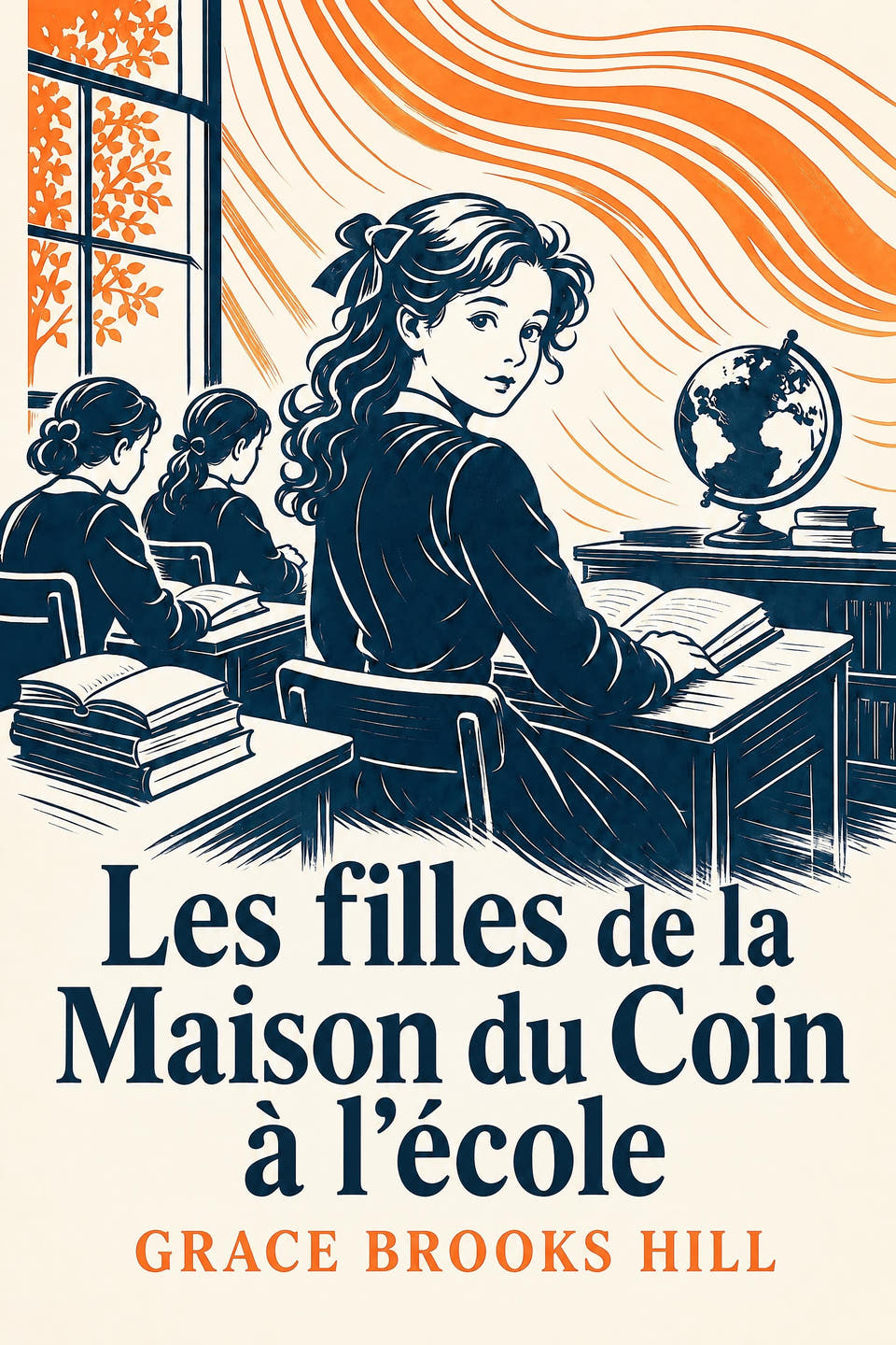 Les filles de la Maison du Coin à l’école by Grace Brooks Hill, the cover