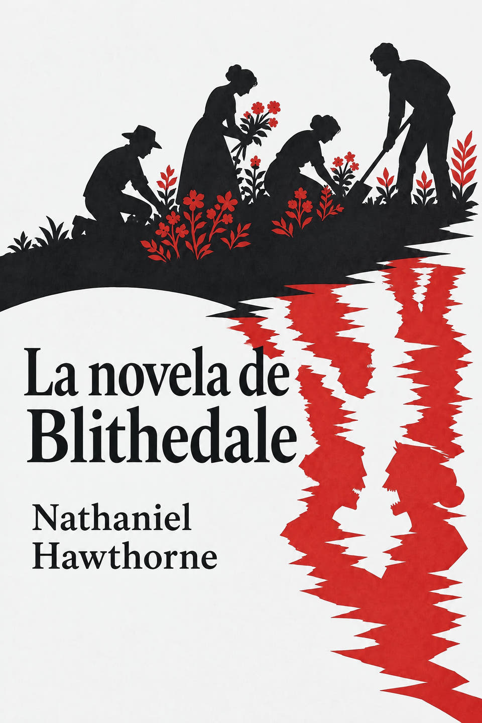 La novela de Blithedale by Nathaniel Hawthorne, the cover